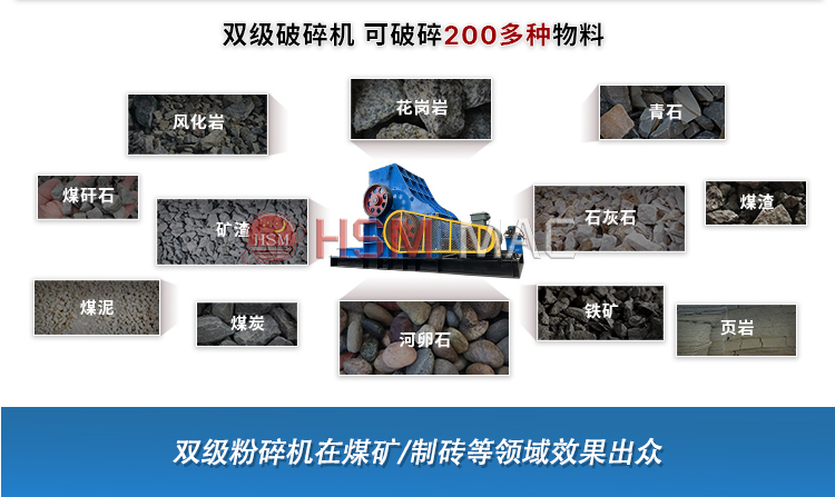 雙級無篩底粉碎機 濕煤炭雙級粉碎機干濕可破 無篩底不堵機 高產